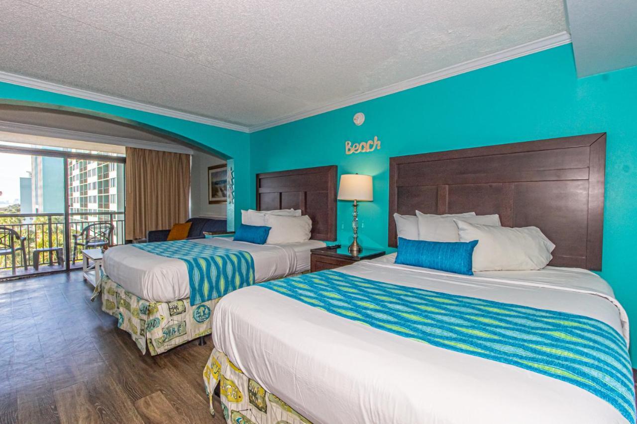 Oversized Ocean View Queen Suite With Beautiful Fireplace And Accents - Sleeps 4 Guests! Myrtle Beach Eksteriør bilde
