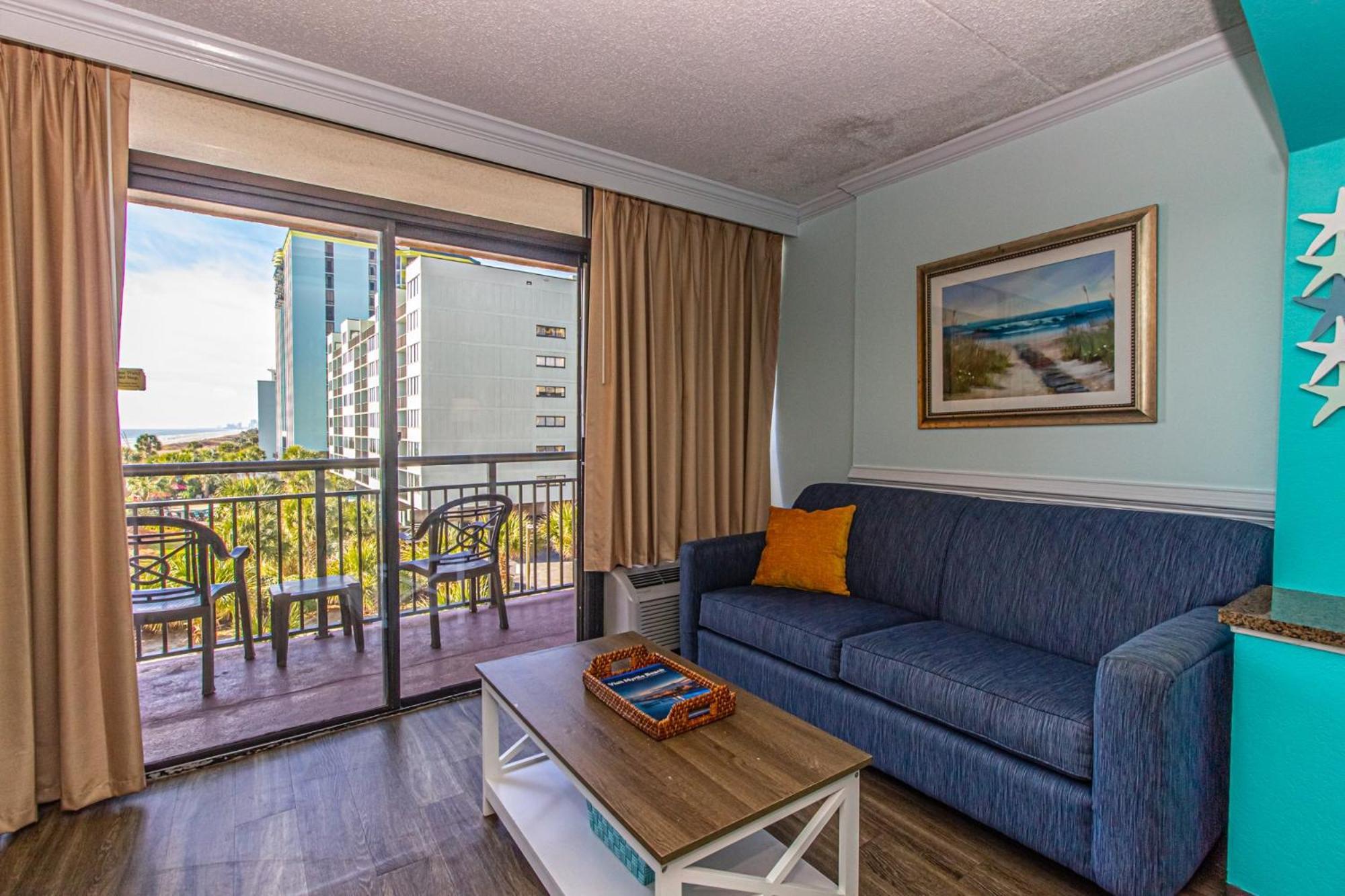 Oversized Ocean View Queen Suite With Beautiful Fireplace And Accents - Sleeps 4 Guests! Myrtle Beach Rom bilde