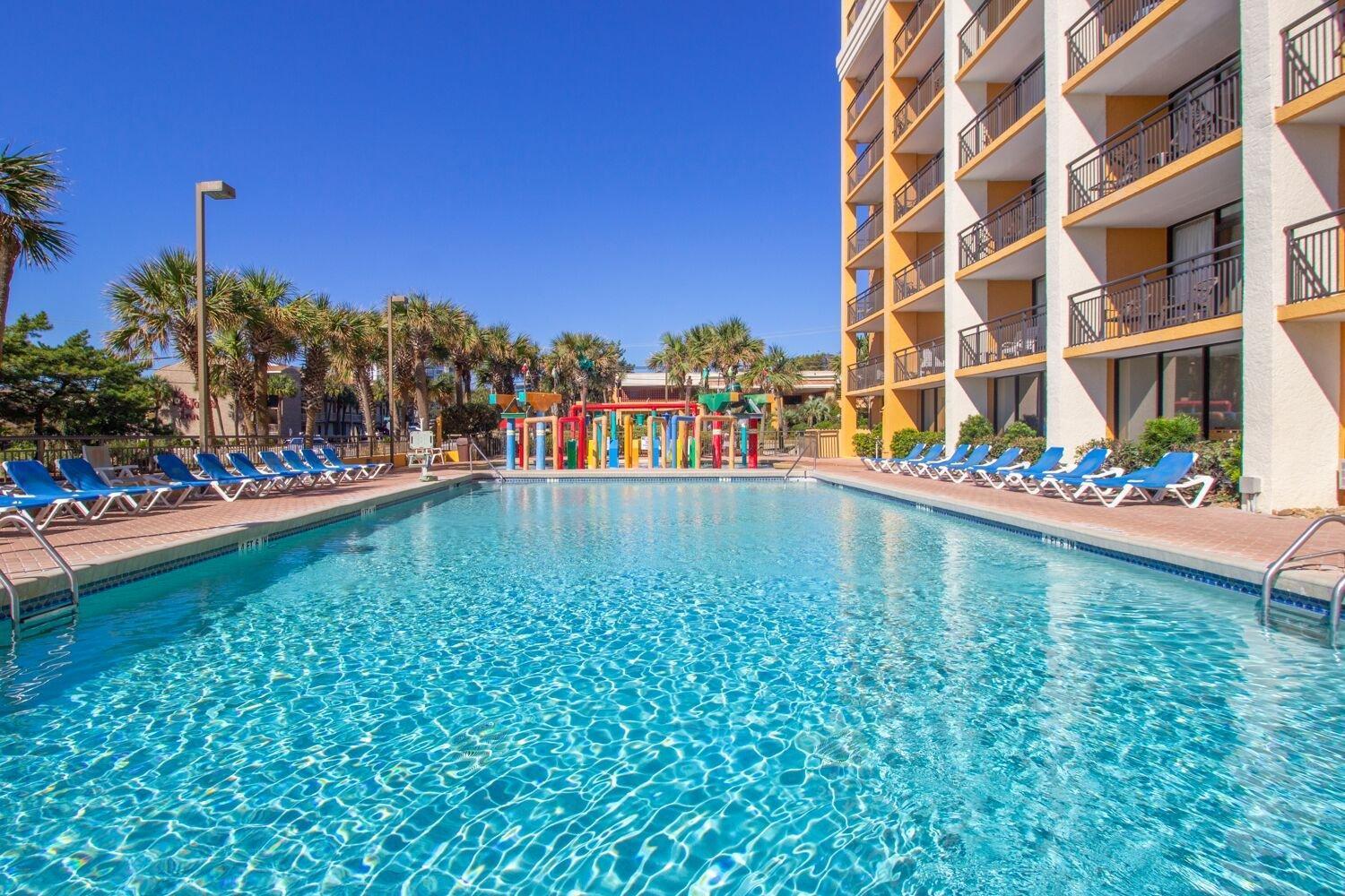 Oversized Ocean View Queen Suite With Beautiful Fireplace And Accents - Sleeps 4 Guests! Myrtle Beach Rom bilde