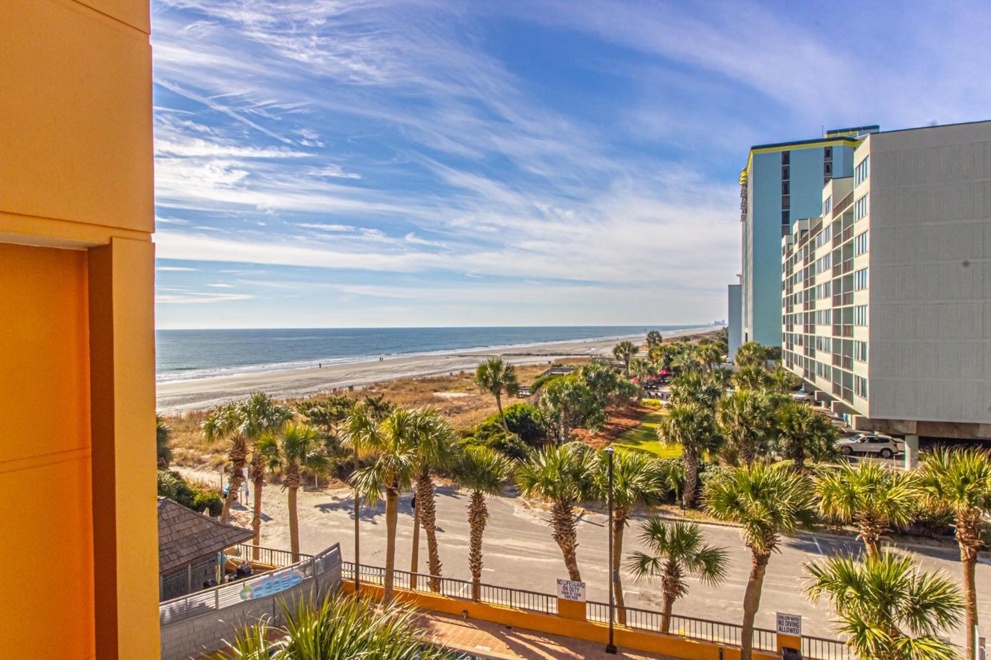 Oversized Ocean View Queen Suite With Beautiful Fireplace And Accents - Sleeps 4 Guests! Myrtle Beach Rom bilde