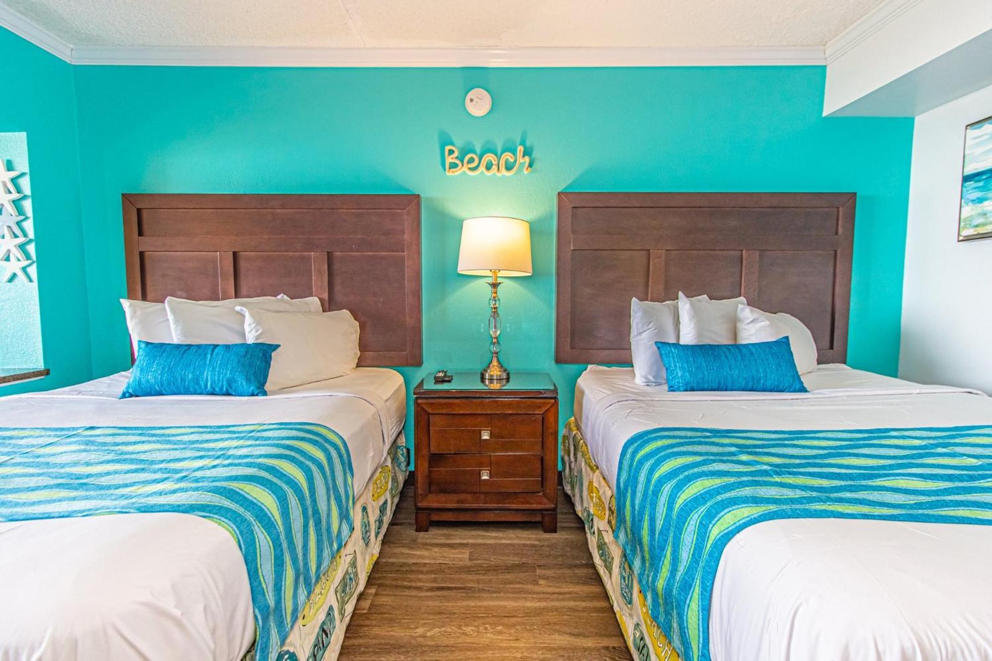 Oversized Ocean View Queen Suite With Beautiful Fireplace And Accents - Sleeps 4 Guests! Myrtle Beach Rom bilde